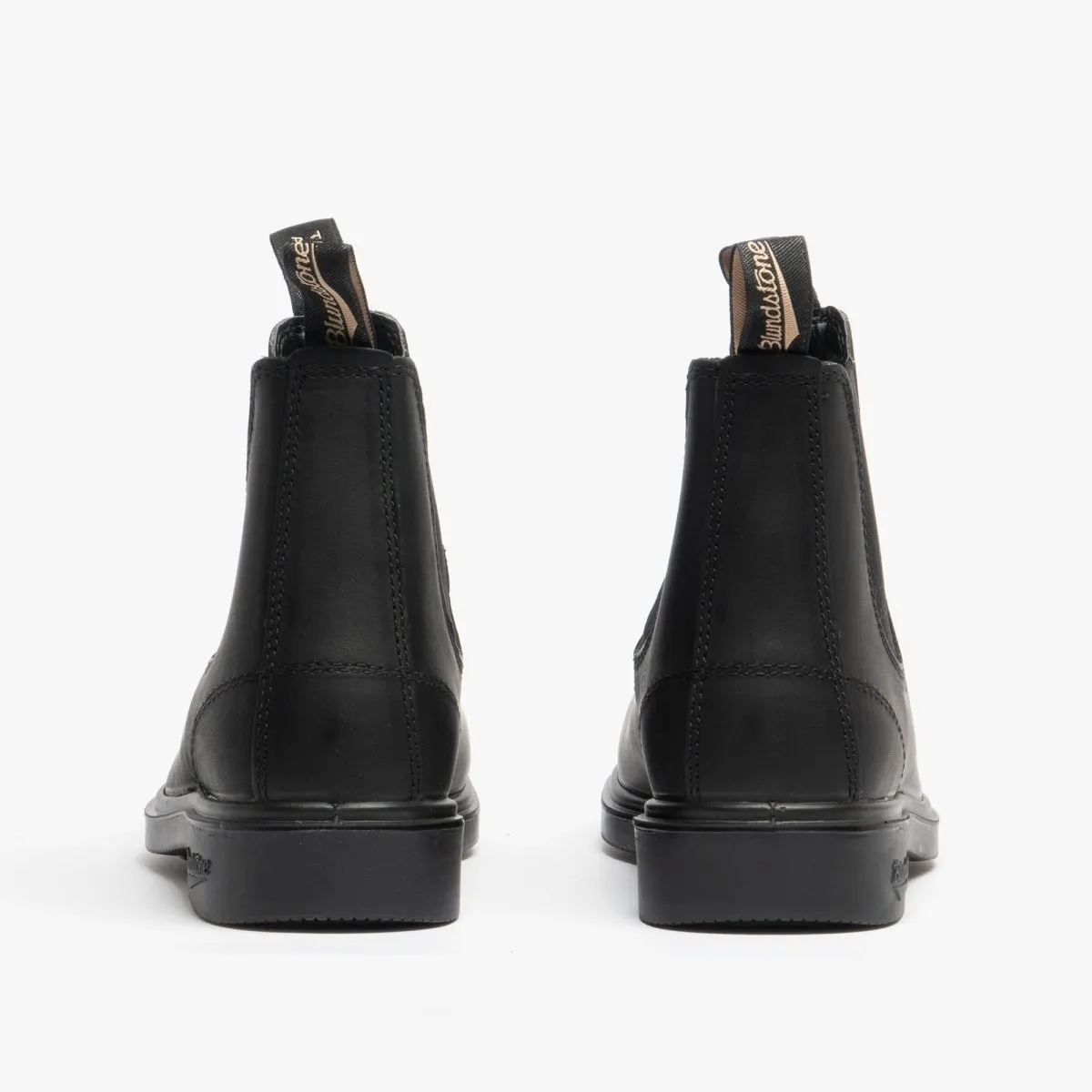 063 Unisex Leather Chelsea Boots Black