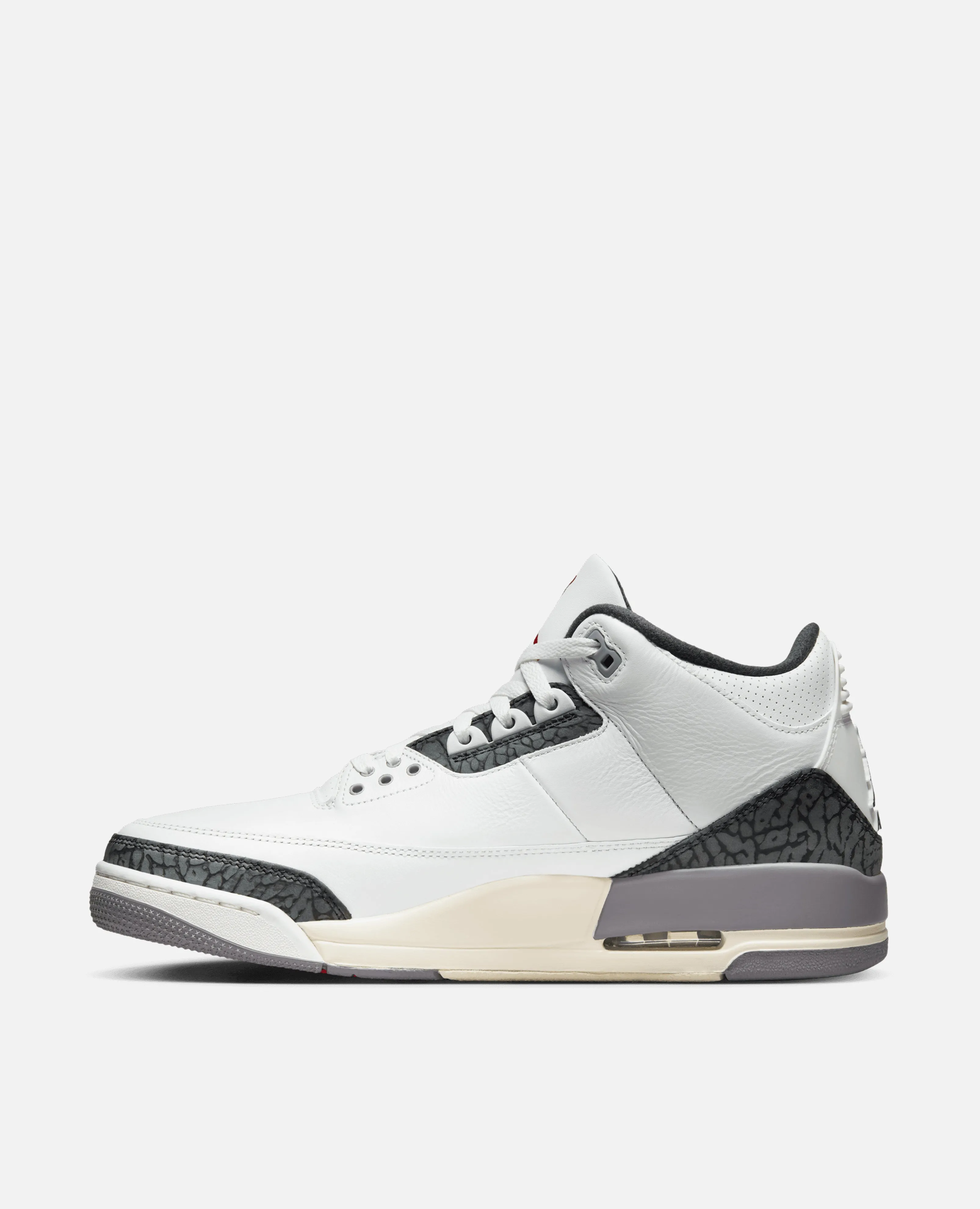 Air Jordan 3 Retro (Summit White/Fire Red-Cement Grey-Black)