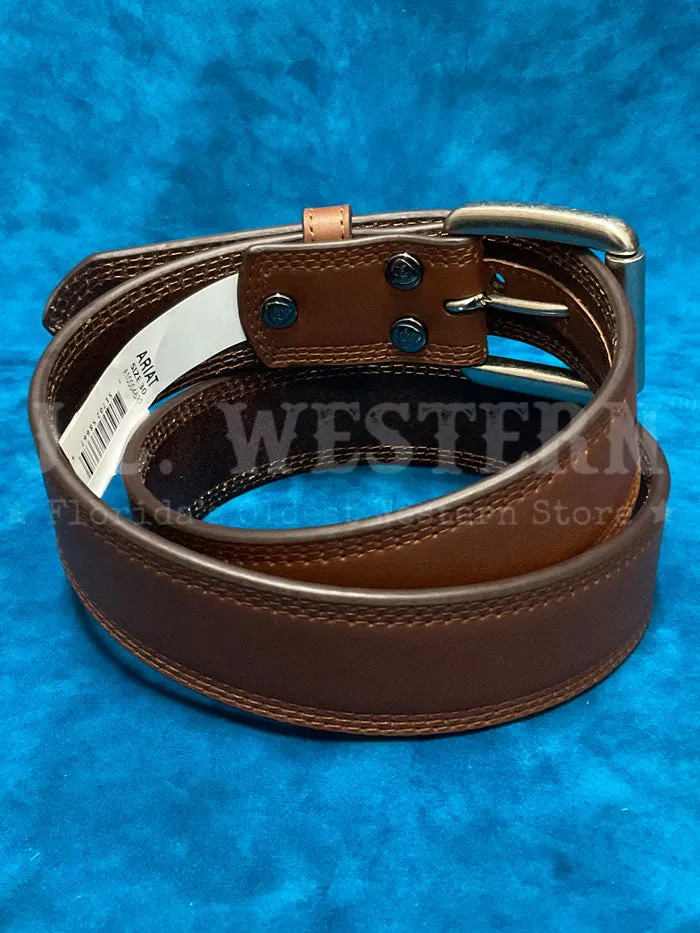 Ariat A10004632 Mens Western Work Leather Belt Brown