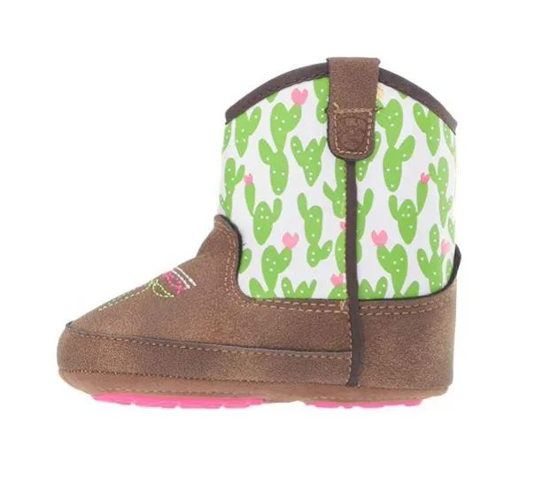 Ariat Infant Girls Lil' Stomper Cactus Western Boots A442000444