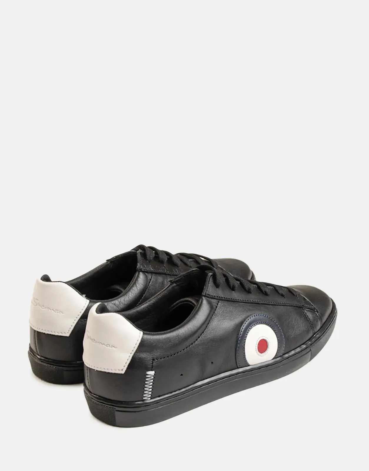 Ben Sherman Target Leather Black Sneakers