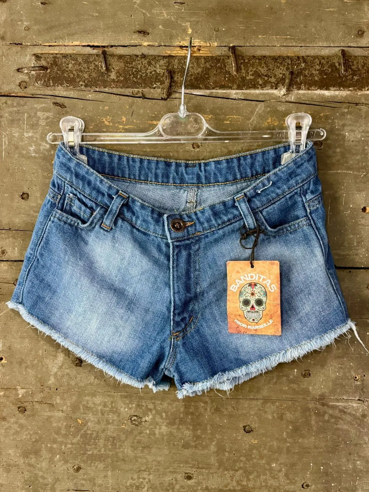 Blue denim cut off shorts *NEW*