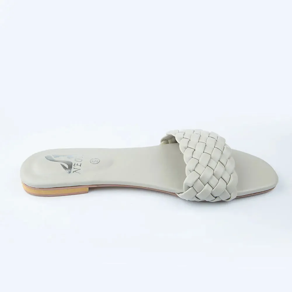 Braided Slippers Lite Gray