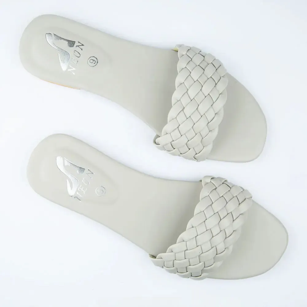 Braided Slippers Lite Gray