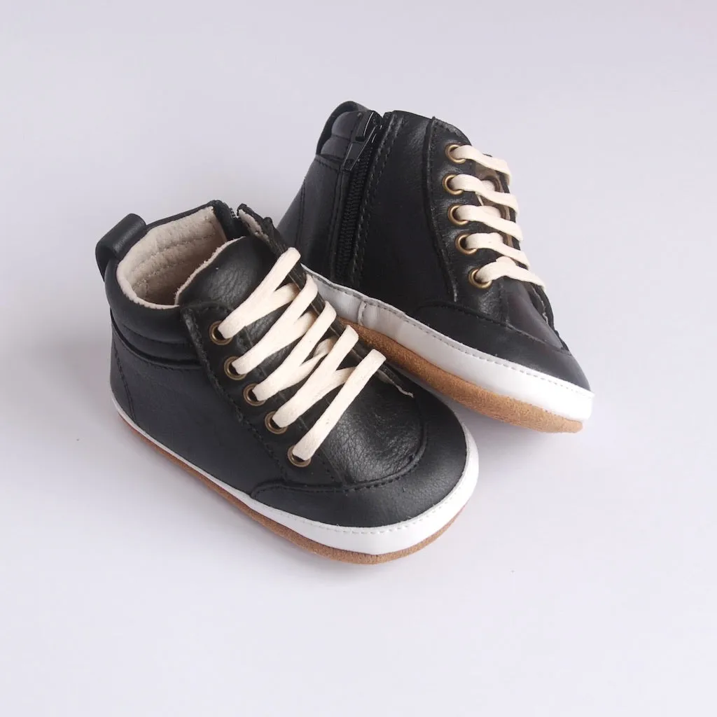 Brooklyn Baby High Top Sneakers Jet Black