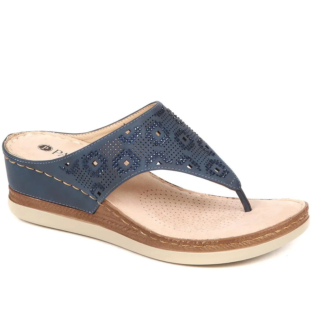 Casual Wedge Toe Post - BAIZH37081 / 323 513