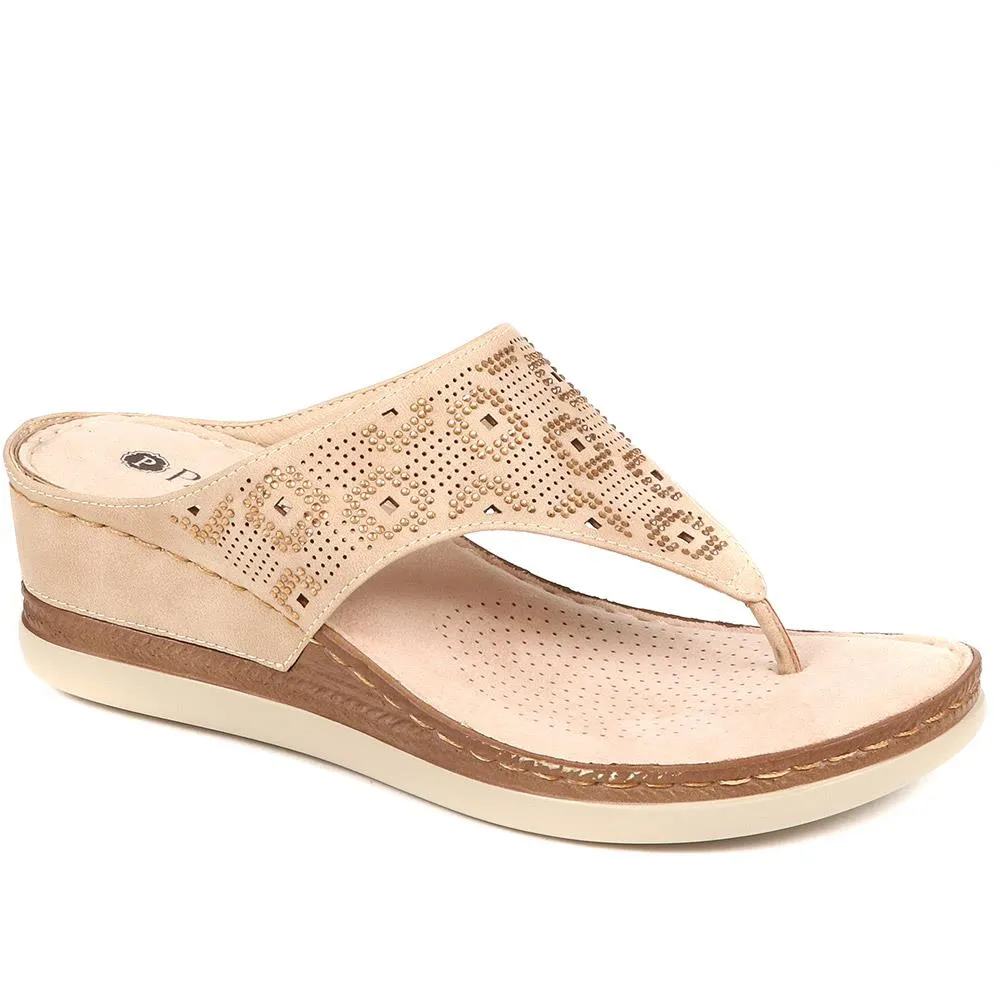 Casual Wedge Toe Post - BAIZH37081 / 323 513