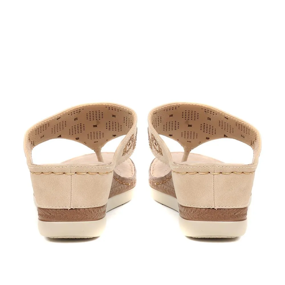 Casual Wedge Toe Post - BAIZH37081 / 323 513