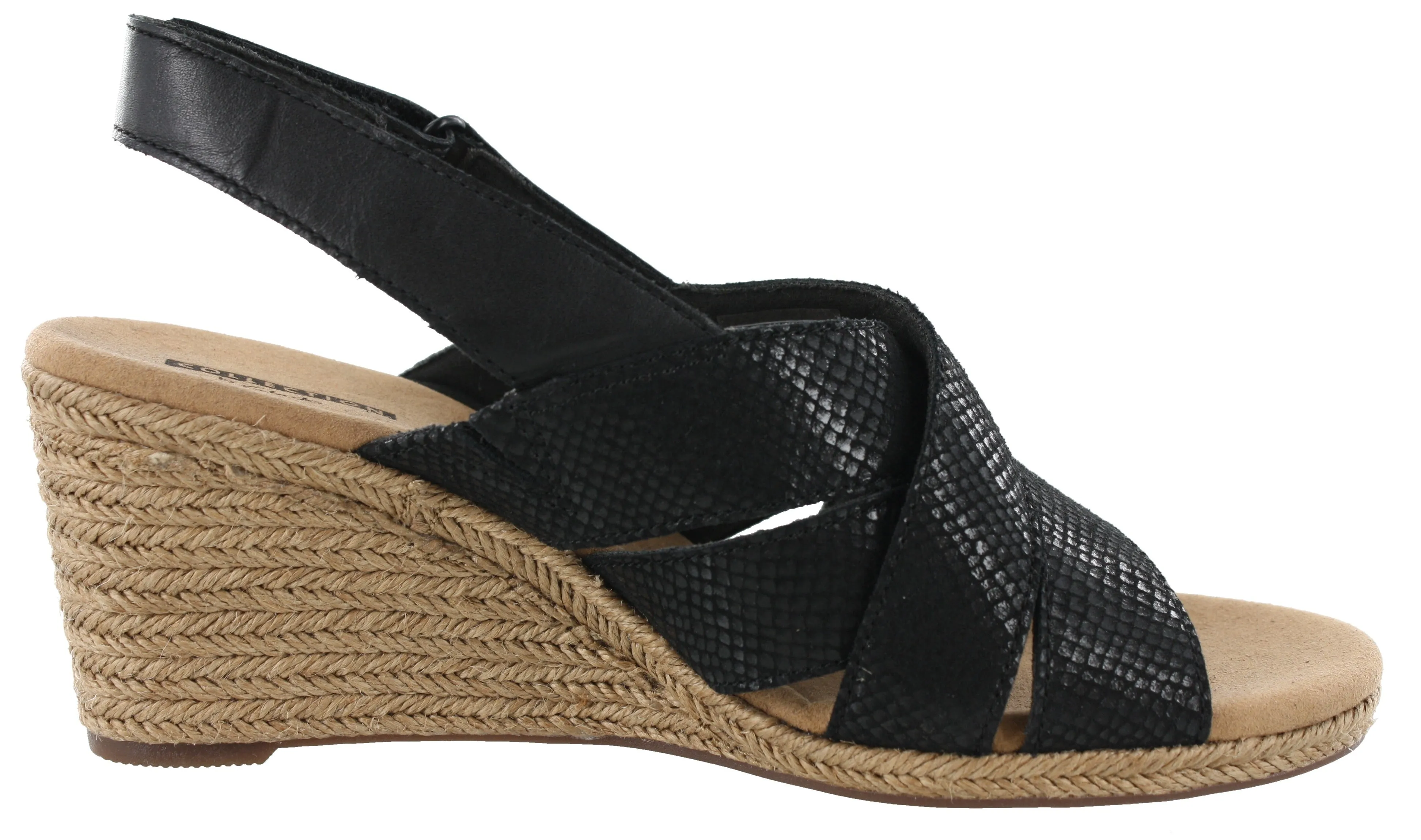 Clarks Lafley Krissy Ankle Strap Wedge Sandals Women's