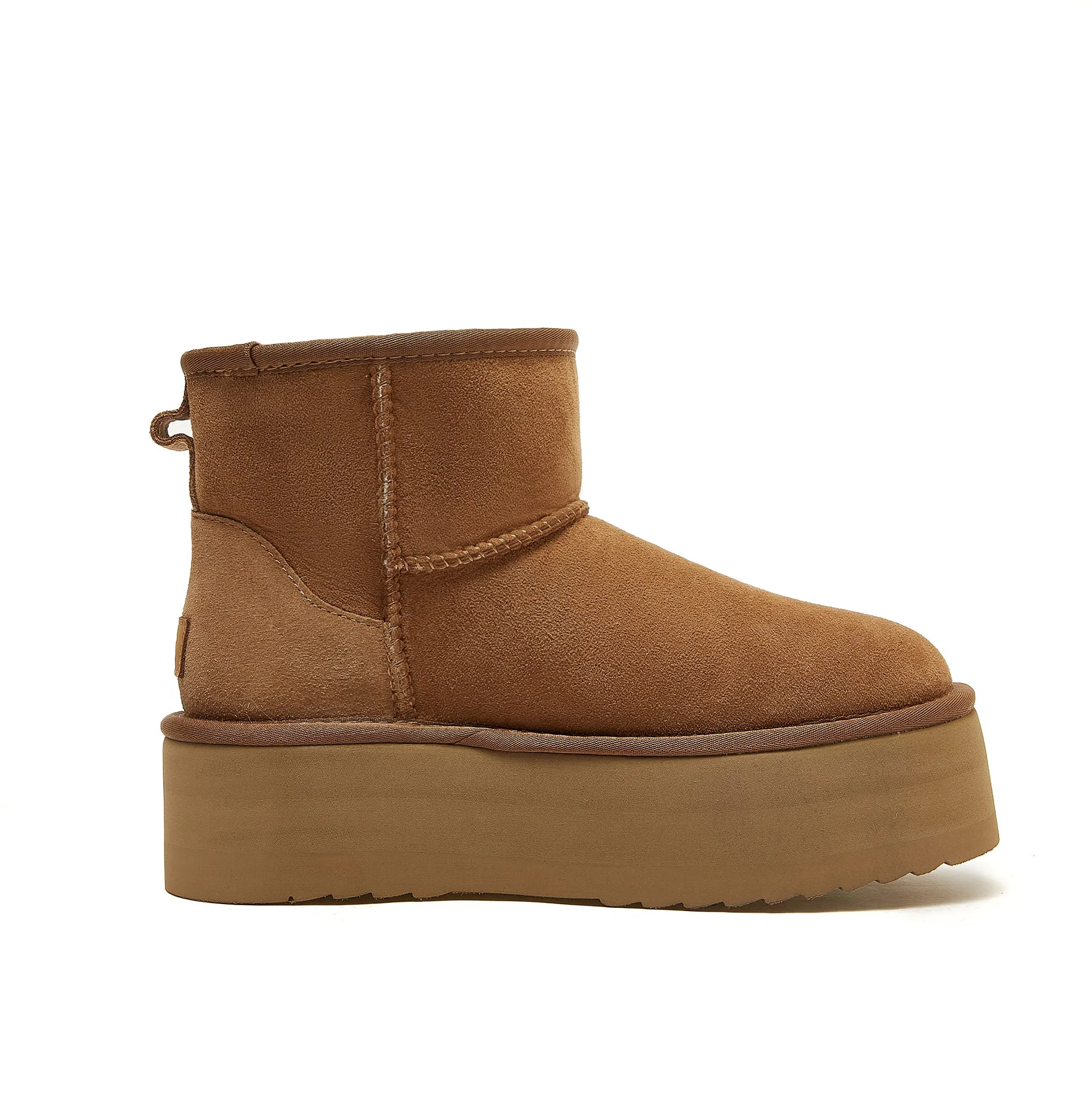 Classic Ultra Mini Platform Ugg - High Platform Short Boot - 100% A-Grade Double Face Australian Sheepskin