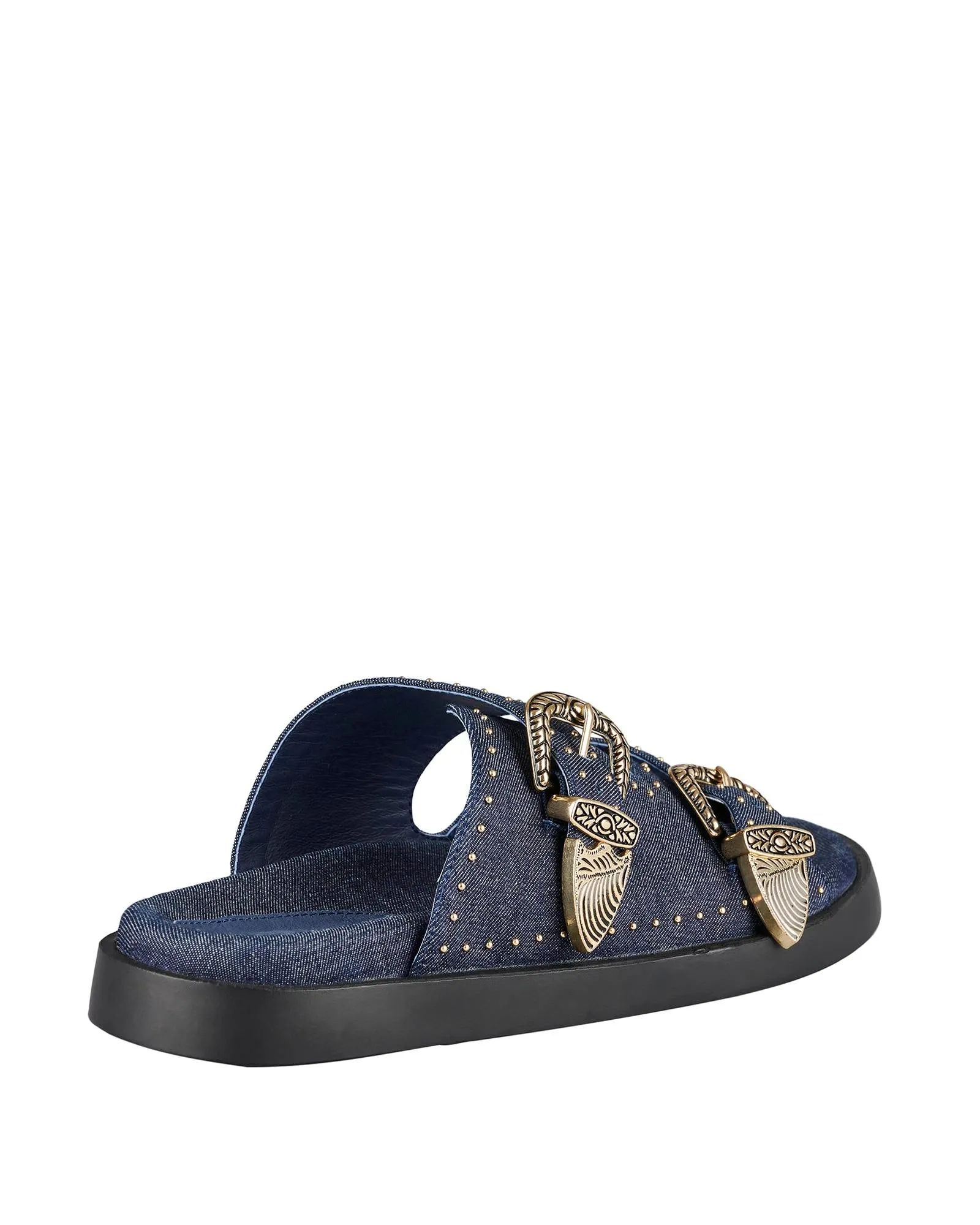 Eastwood Stud Footbed Denim / Gold