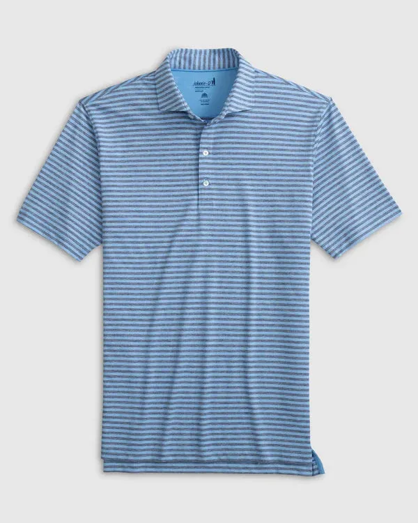 Johnnie-O Reese Striped Jersey Performance Polo