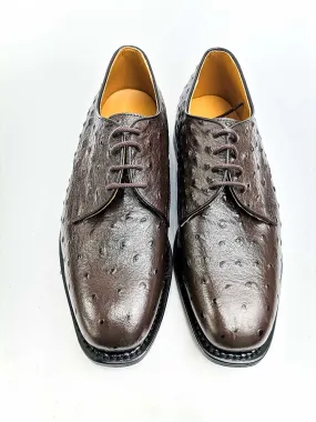 Johnston & Murphy Ostrich Leather Choc