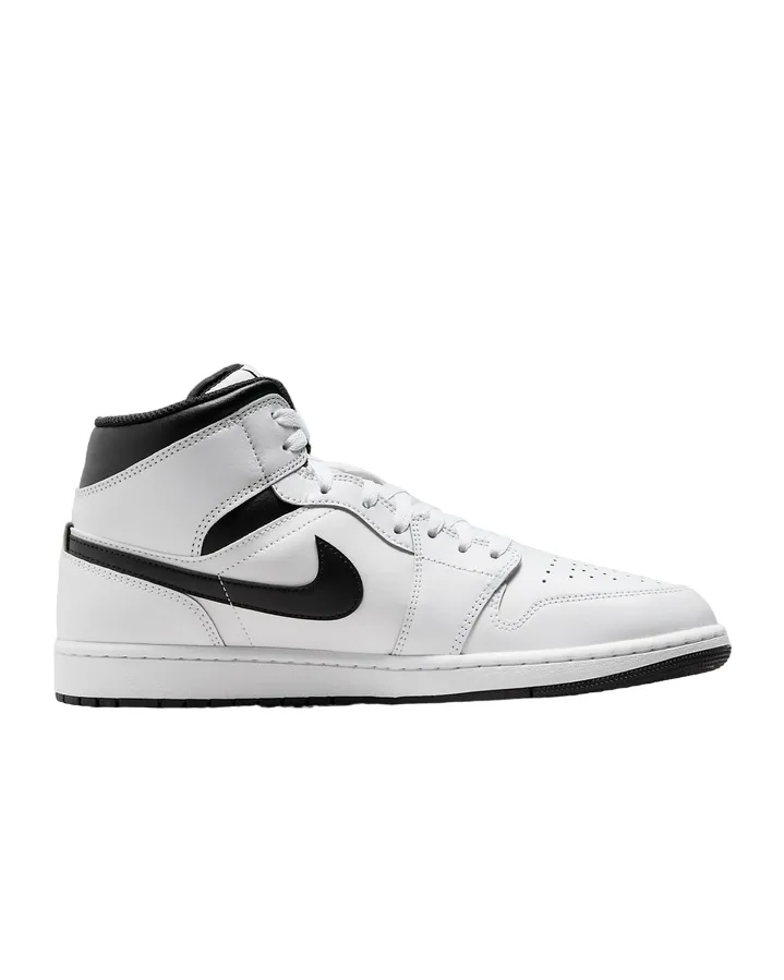 Jordan men's sneakers shoe Air Jordan 1 Mid DQ8426-132 white-black