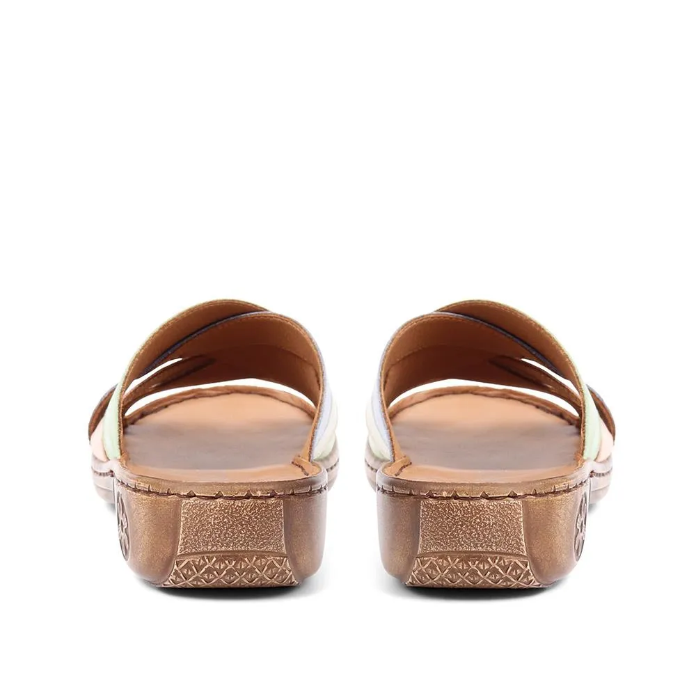 Leather Wedge Sandals - GENC37001 / 323 876