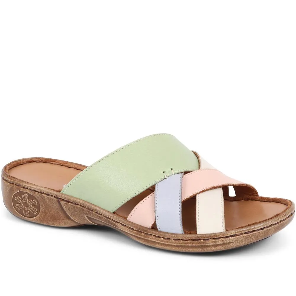 Leather Wedge Sandals - GENC37001 / 323 876