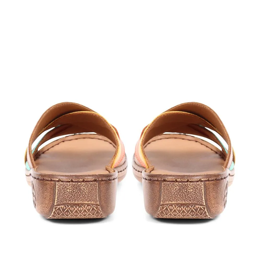 Leather Wedge Sandals - GENC37001 / 323 876