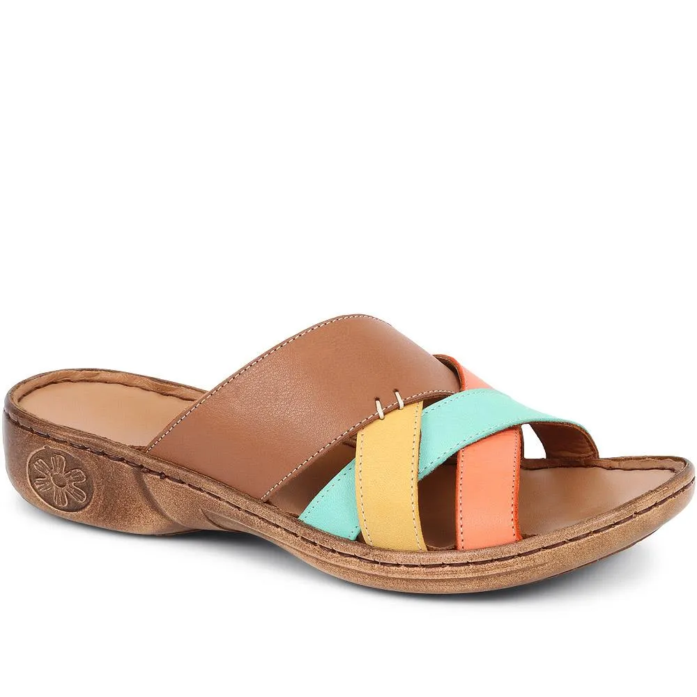 Leather Wedge Sandals - GENC37001 / 323 876