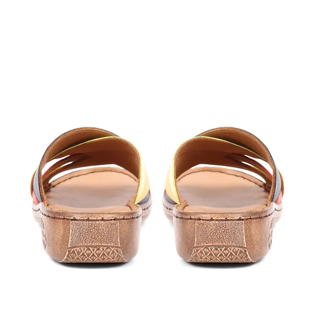 Leather Wedge Sandals - GENC37001 / 323 876