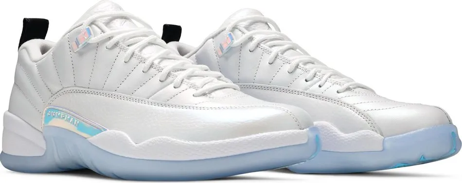 Nike - Air Jordan 12 Retro Low Sneakers - White/Multicolor