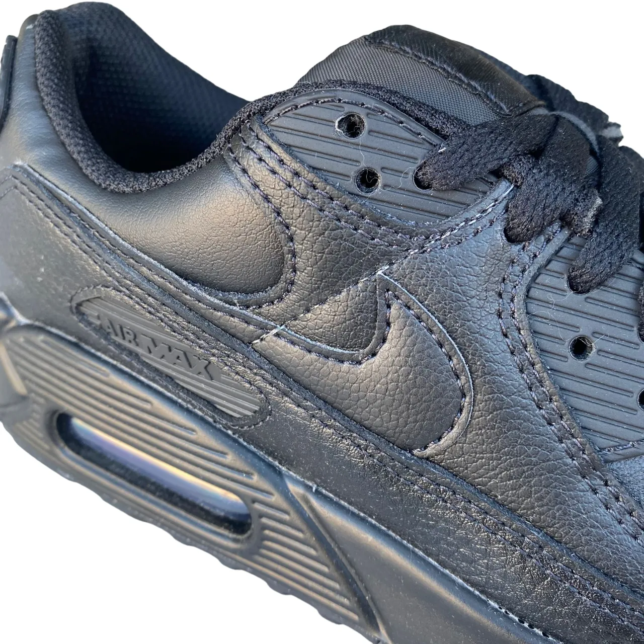 Nike Air Max 90 men's sneakers shoe in leather CZ5594 001 black