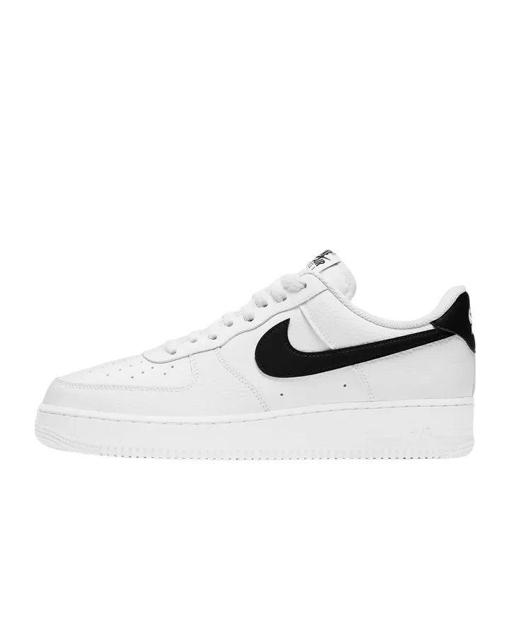 Nike men's sneakers shoe Air Force 1 '07 CT2302-100 white black