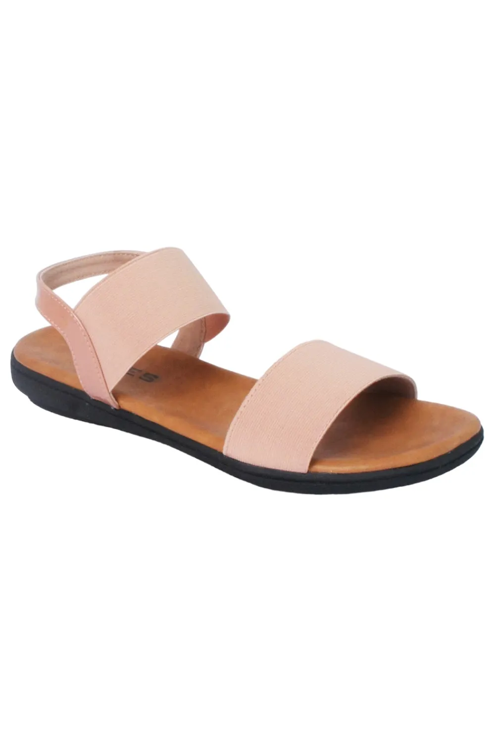 SOLES Classic Black Flat Sandals - Versatile Style for Any Occasion