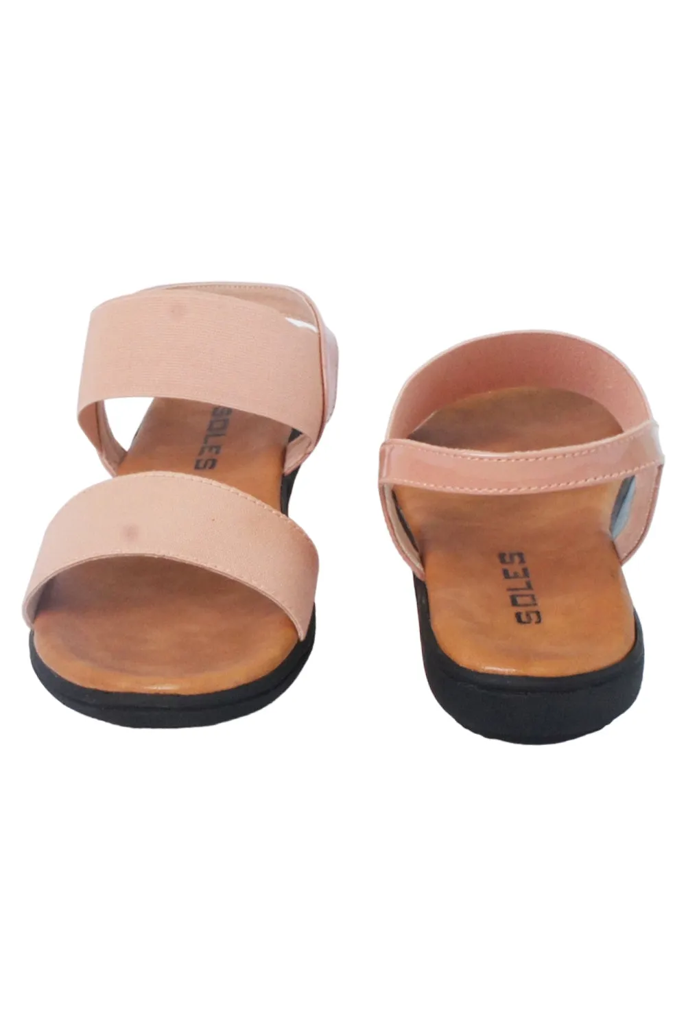 SOLES Classic Black Flat Sandals - Versatile Style for Any Occasion