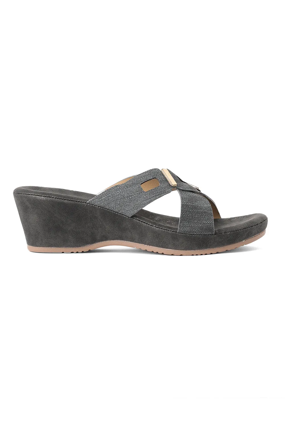 SOLES Comfort Cross Strap Wedges