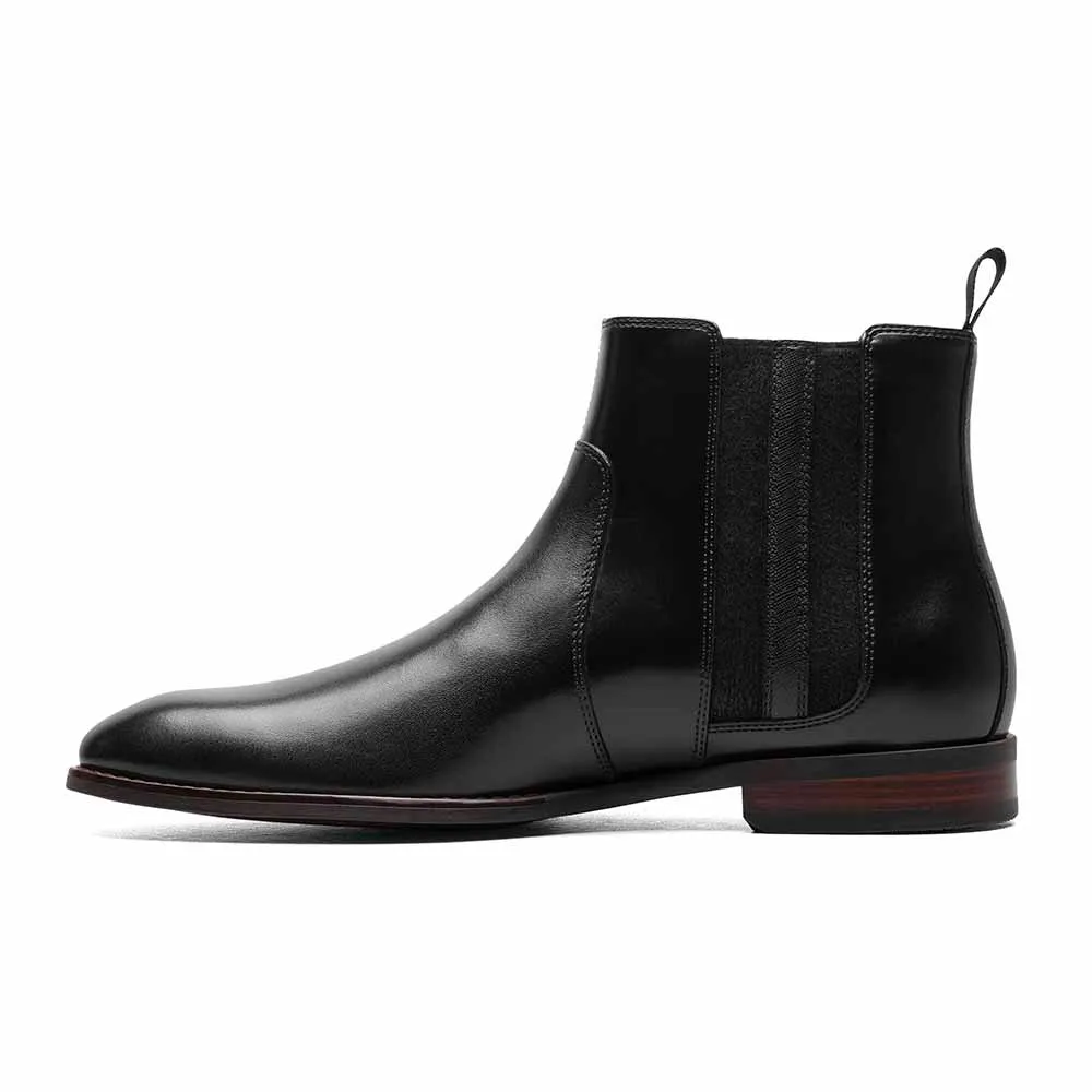 Stacy Adams Black KALEN Plain Toe Chelsea Boot