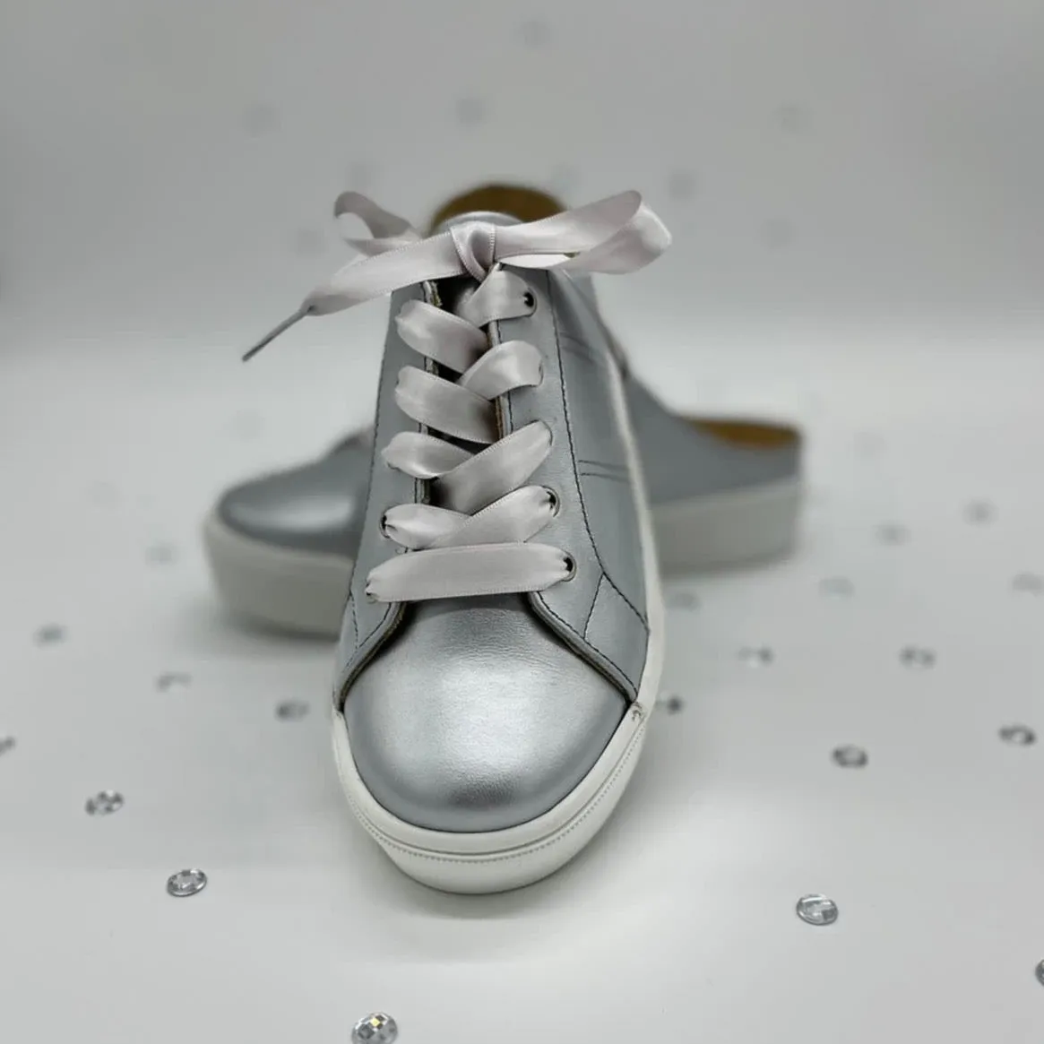 TESTALEONE MULE sneakers. Silver