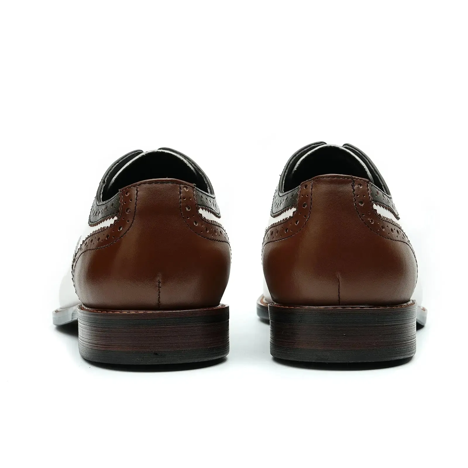 Two-tone Oxford dress shoes