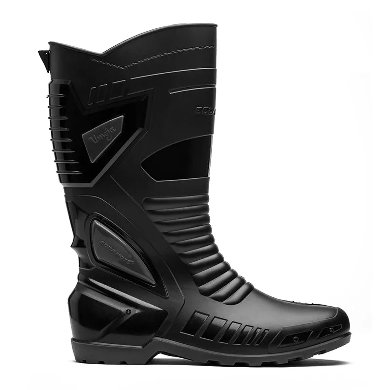 Universal Boda Moto Biker Boots - Black